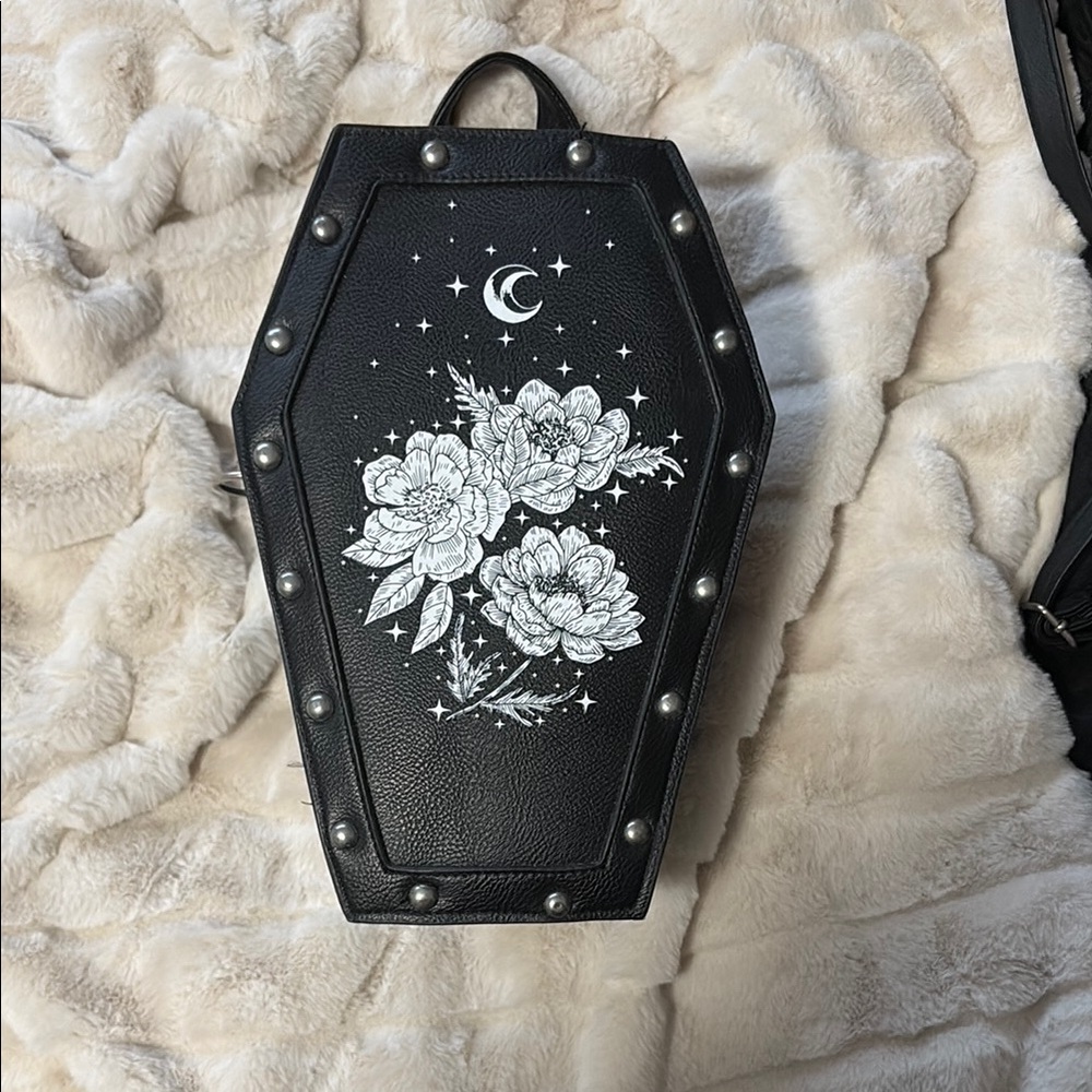 Black Floral Women's Bag
